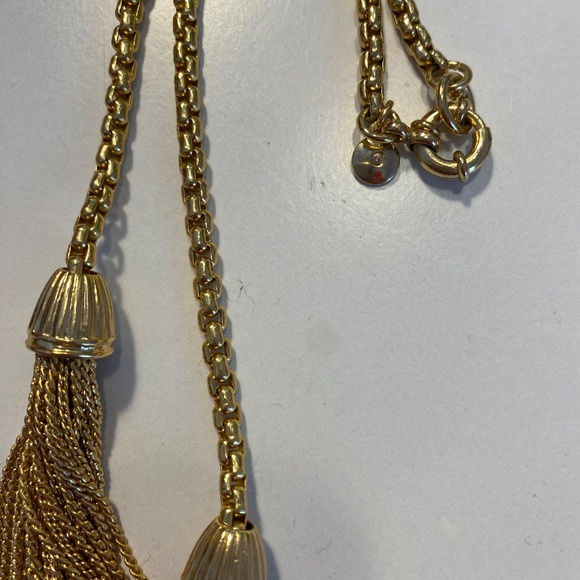 2 J Crew Necklaces- Graduated Rainbow Crystal and Lariat Tassel - Picture 9 of 10